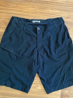 5.11 Tactical Men's Black Cargo Shorts